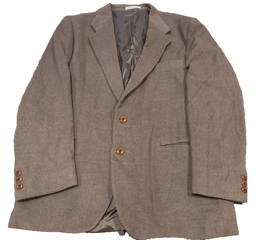 Vintage Yves Saint Laurent Brown Blazer Men 40 42 Made France YSL